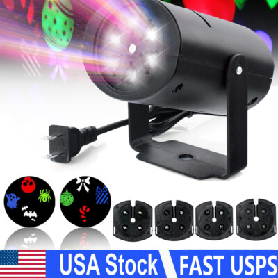 Halloween Christmas LED Projector Light Laser Moving Landscape Xmas Decor Lamp