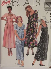 Amazing McCALLS 6315 Misses Jumpsuit & Dress in 4 Looks PATTERN 6-8-10-12-14 UC
