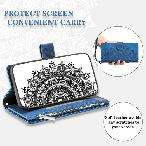 For Samsung A14/A24/A34/A54 Crossbody Wallet Case Zip Card Leather Flip Cover - Picture 23 of 38