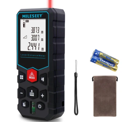 Mileseey Laser Distance Meter Range Finder Measure 330FT/229Ft/165Ft s6 d5 - Image 1 of 4