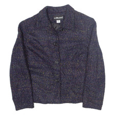 Vintage Sag Harbor Petite Womens Blazer Jacket Purple 90s S