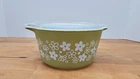 Vintage Pyrex 473 1 Qt Crazy Daisy Casserole w Lid