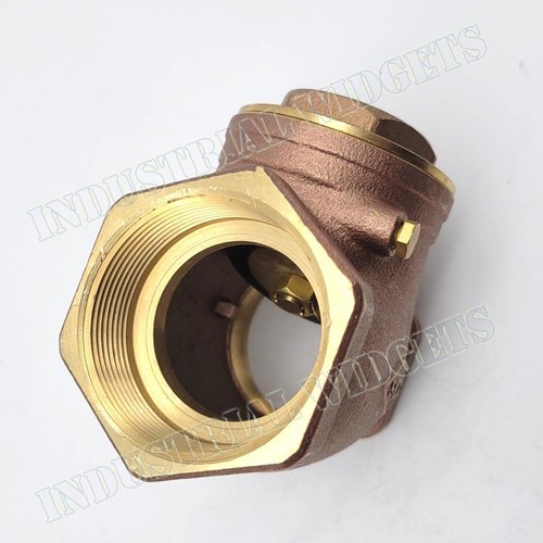 Smith Cooper 2" Brass Swing Check Valve - FIP X FIP Fitting 200 PSI WOG - Picture 2 of 7