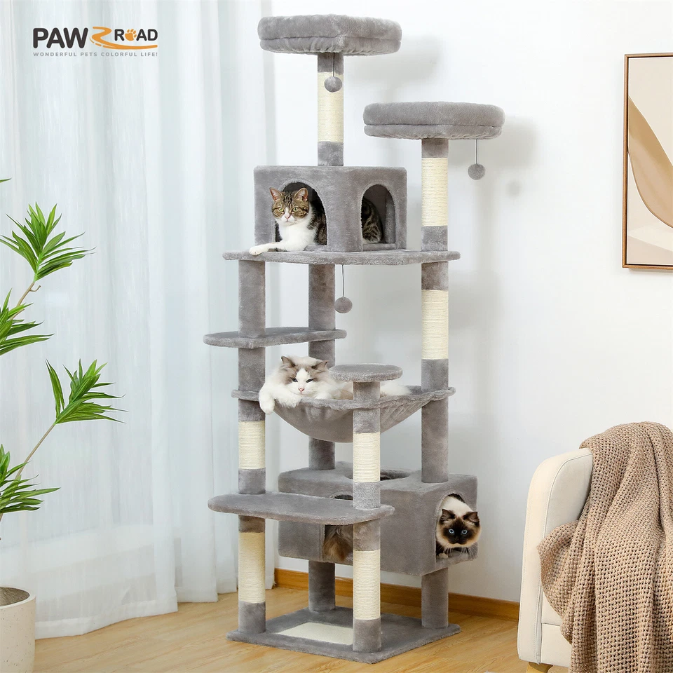PAWZ Road Cat Tree Tower Condo Scratching Post Scratcher House for Large Cats - Image 2 of 4