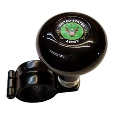 Black Steering Wheel Suicide Spinner Power Handle Knob Car Truck - US ARMY EAGLE