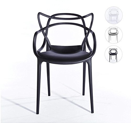 NICHES Masters Dining Chairs Kitchen Outdoor/Indoor Black White Grey Yellow - Picture 4 of 24