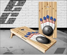 Panda Pack Bowling Cornhole Boards Bean Bag Toss Game