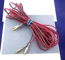Extra Long 34ft RCA Cable Stereo Canare F-10 plugs Belden Brilliance 1504A Wire