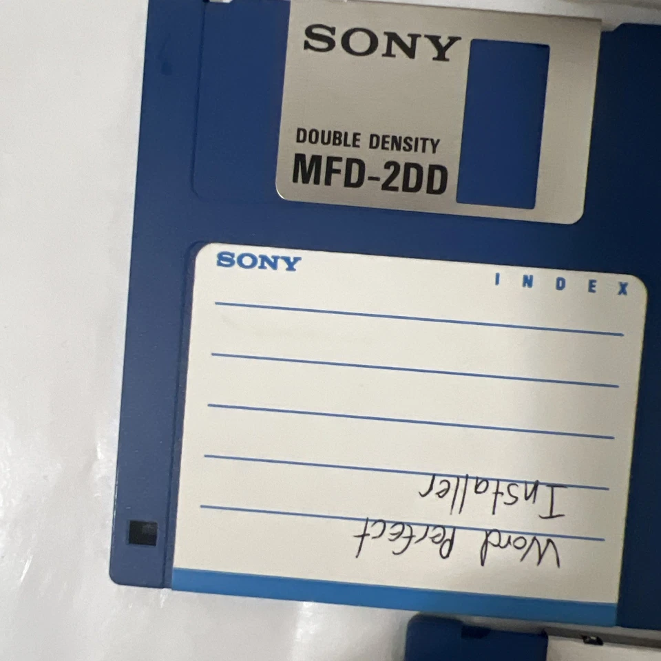 老式索尼 3.5 英寸软盘存储带 5 索尼 Mfd-2dd — 第 4/4 张图片