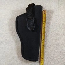 Blackhawk Size 4 Tactical Nylon Holster Black Secured Open Barrel End Used