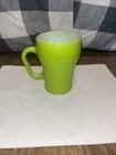 Vintage Anchor Hocking Fire King Green Coffee Tea Mug D Handle Made in USA
