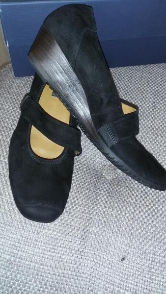 Women Paul Green Heels Black Suede 39