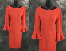 NWT NEW St John knit tangerine dress size 6
