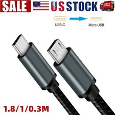 USB-C Type C to Micro USB 2.0 Male Sync OTG Charger Data Transfer Cable Cord US