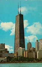Vintage Chicago John Hancock Center Skyscraper CURTEICHCOLOR Postcard