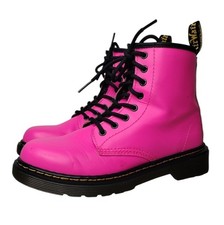 Dr. Martens 1460 Youth Girls Hot Pink Lace Up Boots Sz 2