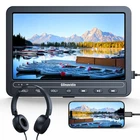 10.1" Car Headrest Dual Screen Portable TV DVD Player HDMI Battery w/ Headsets