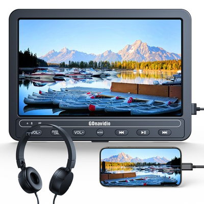 #ad #ad 10.1quot; Car Headrest Dual Screen Portable TV DVD Player HDMI Battery w Headsets $84.59