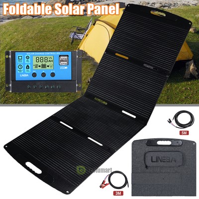 100W 200W Solar Panel Kit Foldable Off-Grid for RV Camping 23.5% Efficiency