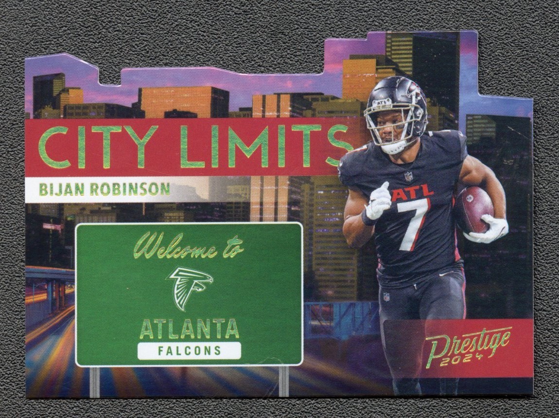 2024 Panini Prestige Football Bijan Robinson City Limits Die-Cut