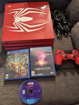 Sony PlayStation 4 Pro Marvel's Spider 1TB Limited Edition Console With Games