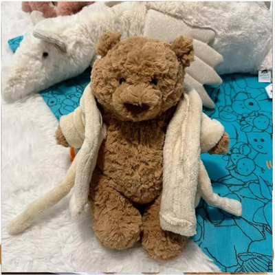 Jelly cat Bartholomew Bathrobe Bear Plush Plushie Doll Soft