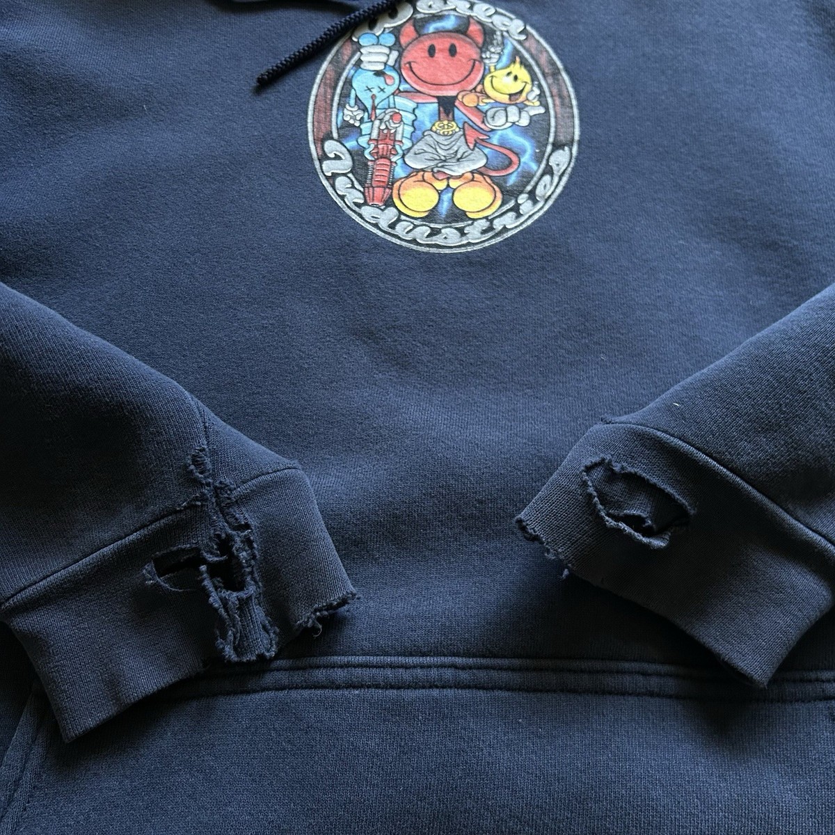 Vintage World Industries Hoodie Size XL 90s Skateboarding Wet 
