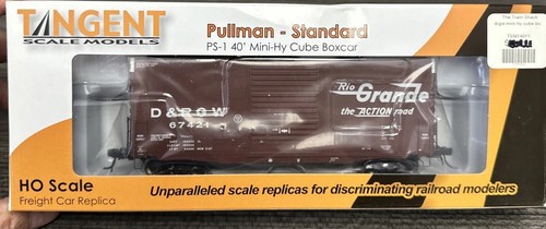 Tangent Scale Models HO 18011-01 PS-1 40’ Mini-Hy Cube Boxcar D&RGW NIB