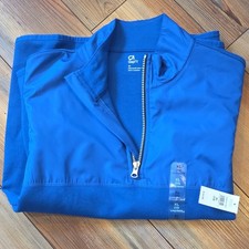 GapFit Big Kids Blue XL 1/4 Zip Mock Neck Long Sleeve Cotton Blend Pullover