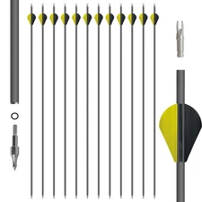12pc 31" Carbon Arrow Nocks Spine 300 - 400 Compound Recurve Bow Specialize