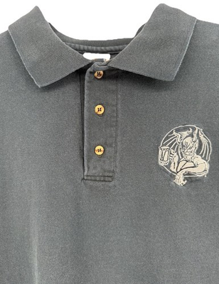 #ad Arrogant Bastard Ale Embroidered Polo Shirt Men#x27;s 2X Cotton Deluxe VTG $19.99