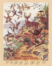 Remington Rifle GAME LOAD Tin Sign wall decor 12.5" x 16" Made in USA