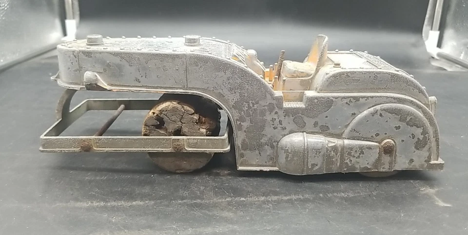 Rodillo de Vapor Hubley Rodillos de Madera Originales Diecast 10 1/2" Largo Pieza o Reparación Foto 2 de 4