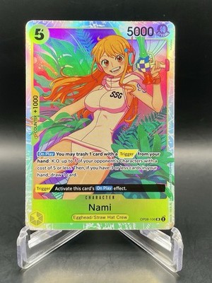 One Piece Nami OP08-106 Two Legends Full Art Super Rare Foil One Piece TCG