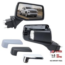 Right Passenger Side Mirror Compatible with 2019-2025 Chevy Right-9 Pins Black