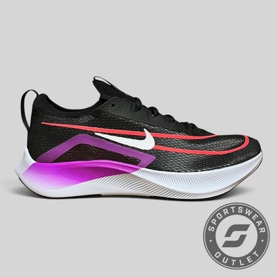 UK 10 - Nike Zoom Fly 4 Herren - schwarz/weiß/lila (CT2392-004)