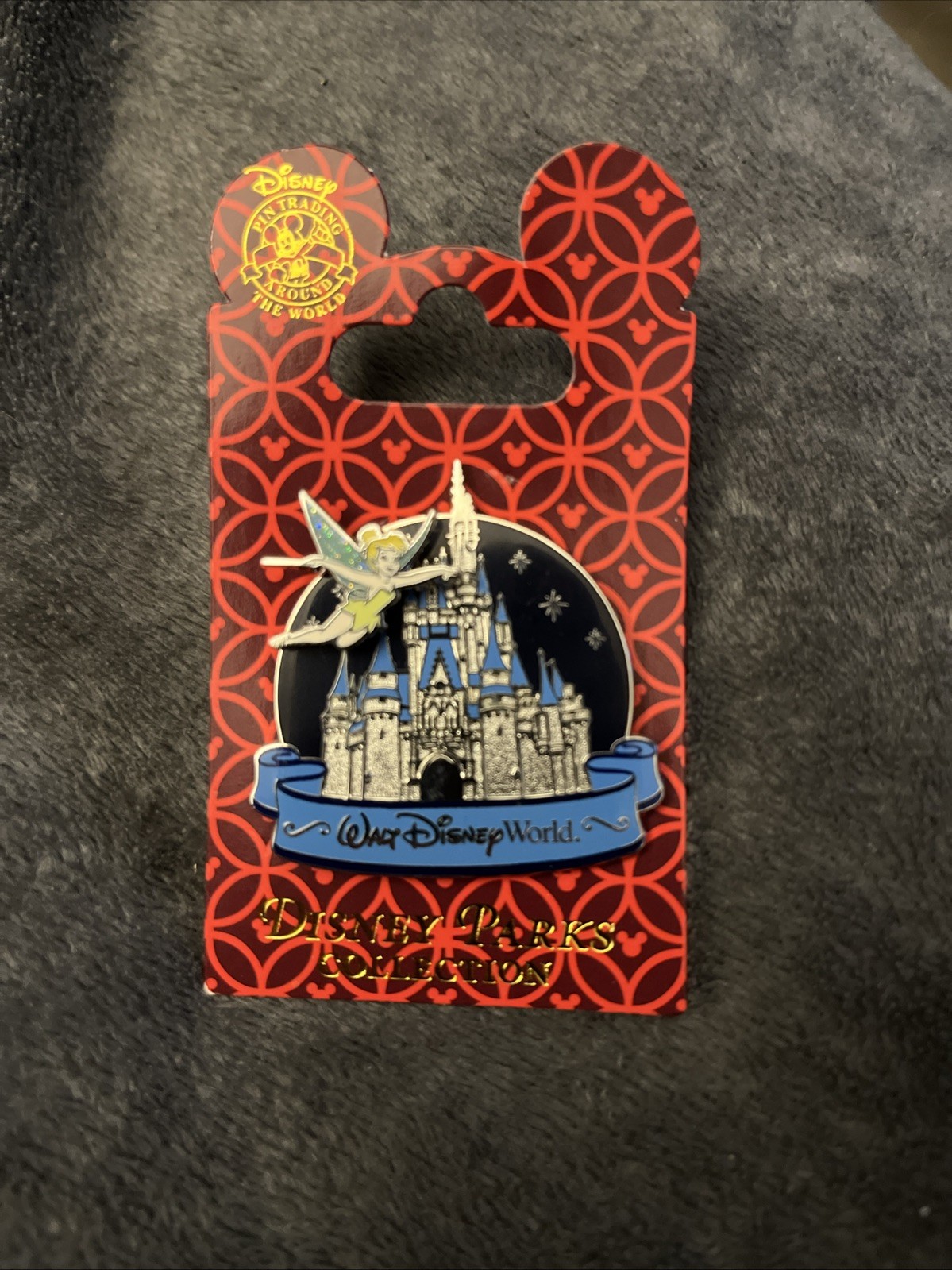 Walt Disney World - TINKER BELL Fireworks Spinner Cinderella Castle Movable Pin