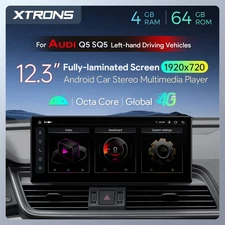 12.3" for AUDI Q5 SQ5 Car Screen Android 4G+64GB IPS GPS Navi CarPlay Retrofit