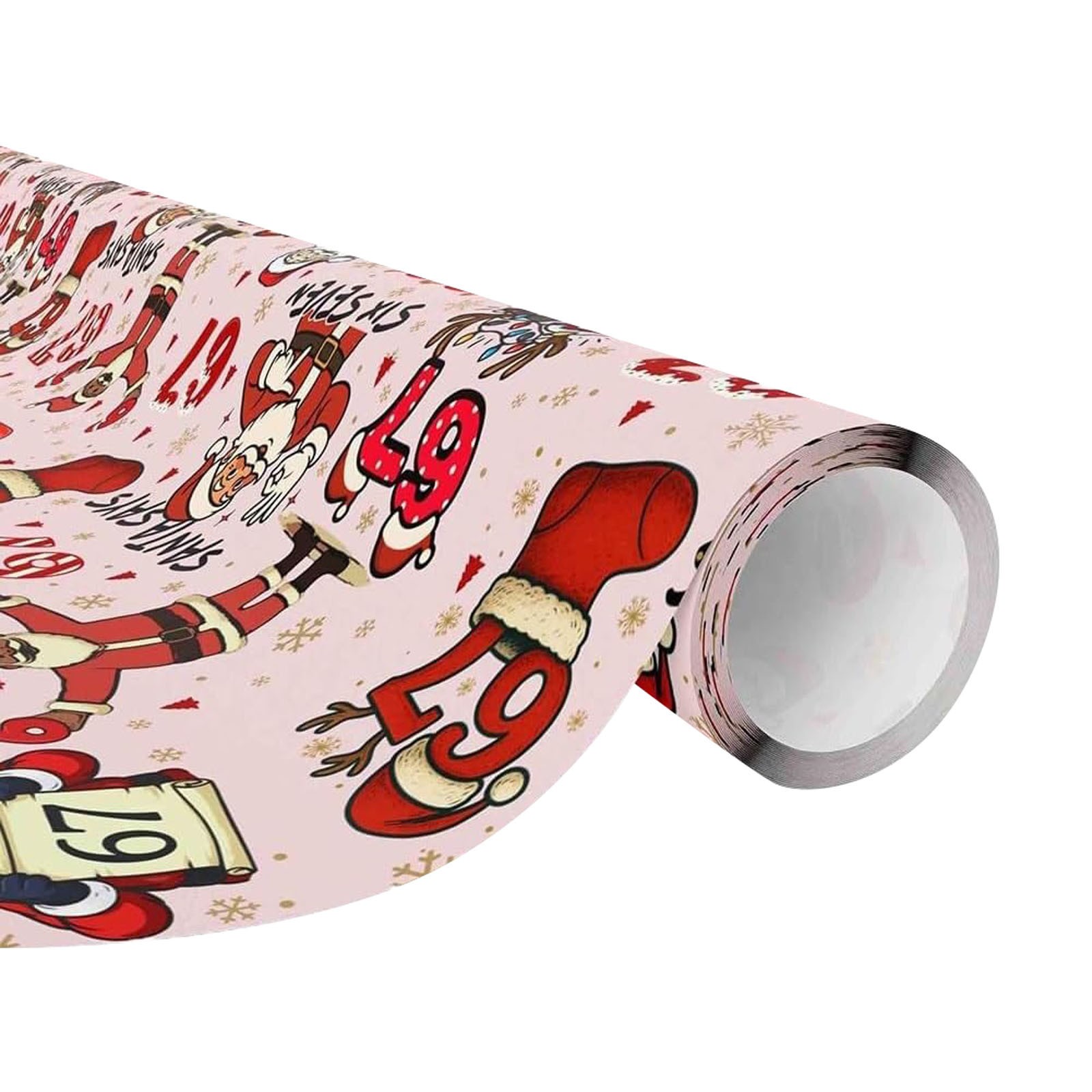 Roll 19in Wide, Birthday & Holiday Xmas Gift Wrap
