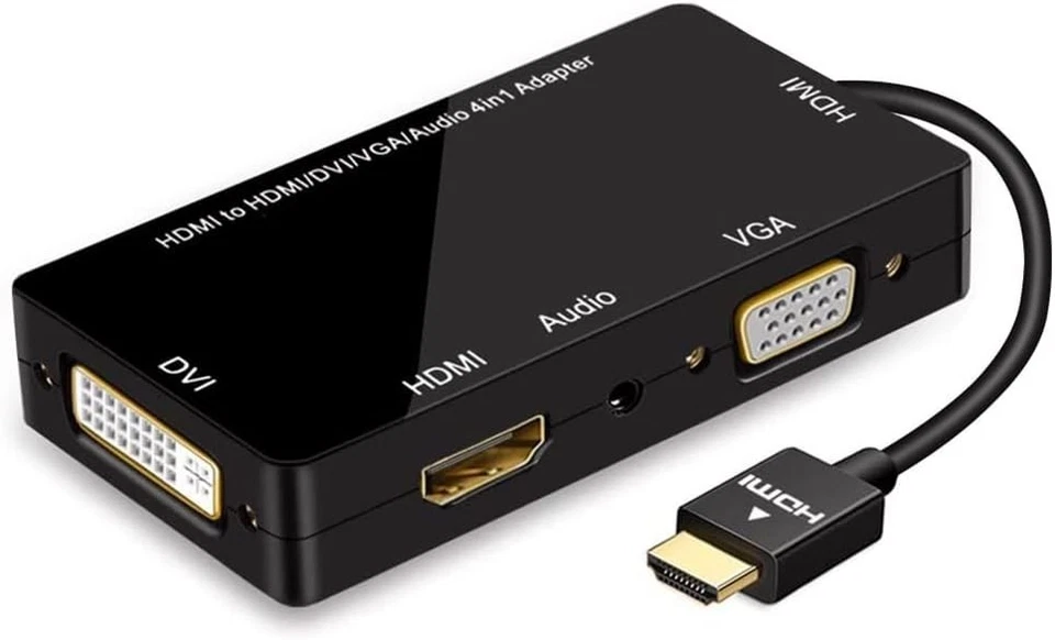 HDMI zu VGA DVI Adapter mit Audio - 1080P Full HD Multiport Video Konverter... - Bild 3 von 4