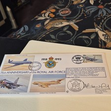 75th Anniversary of the Royal Air Force signed stamp First Day cover