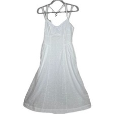 A New Day White Eyelet Womens S Midi Sundress Cottagecore Romantic Coastal Boho