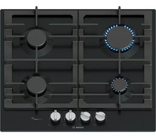 Image of BOSCH PCP6A6I90 Series 6 60 cm Gas Hob - Black, RRP £349