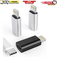 USB C to iPhone Extender Adapter Male to Female Charger Extension for iPhone x3
