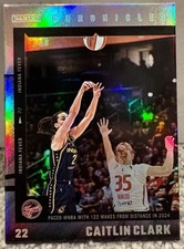 2025 Panini Caitlin Clark Chronicled #13 Holo 122 Makes from Distance WNBA