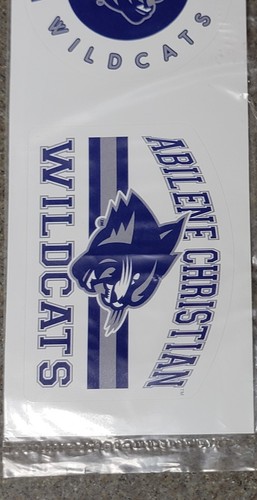 3 Abilene Christian University Wildcats Spirit Decals Set New USA - Picture 2 of 7