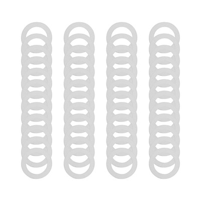 Compatible M8×12MM Steel Shim Washer Set 48Pcs (0.1/0.2/0.3/0.5Mm, 12Pcs Each)  