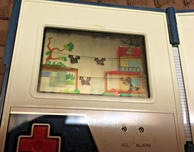 1983 Nintendo RAIN SHOWER Game & Watch Multi Screen Handheld *Test 