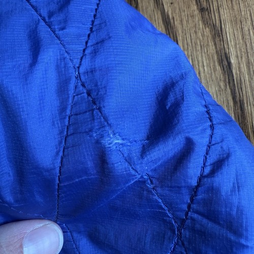Patagonia Blue Puffer Jacket Girls XL 14, Zip Up With Pockets - Picture 8 of 9