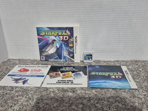 Complete in Case w/ Manual Star Fox 64 3D (Nintendo 3DS, 2011) Tested
